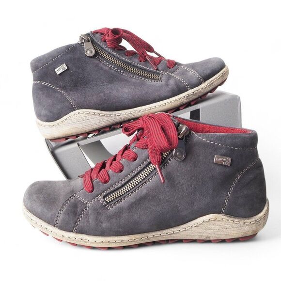 Remonte by Rieker Dorndof R1470 Liv Side Zip Ankle Booties Navy Women's 7.5-8 - Picture 1 of 11